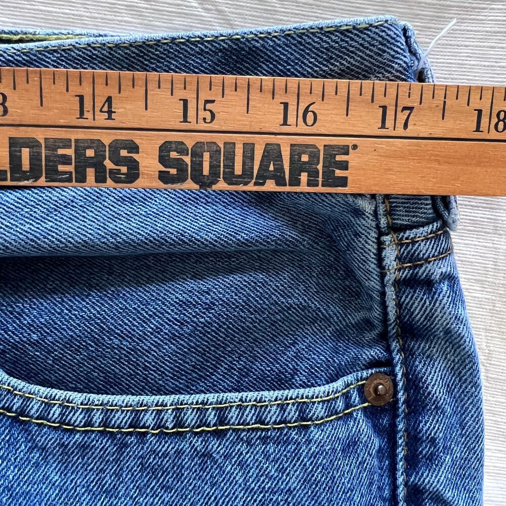 Levi's Regular Fit Jeans Men’s 505 100% Cotton Flat Front Size 38 x 32 - Picture 4 of 12